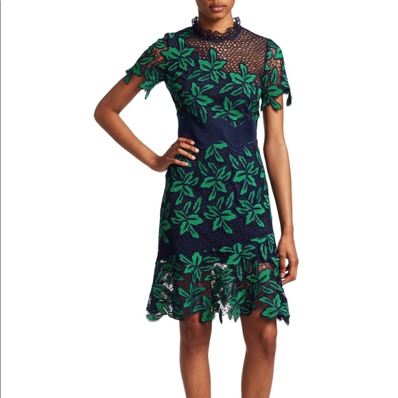 sea mosaic floral crochet dress Sea | Dresses | Sea Mosaic Floral Crochetdress Green Navy